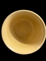 Textured glaze cups with floral relief midcentury charm for sipping or styling