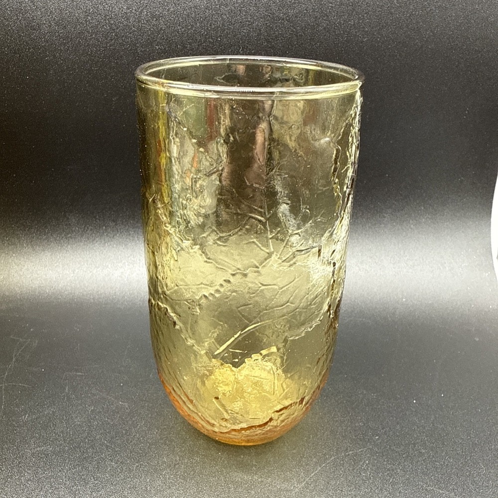Anchor Hocking Sherwood Honey Gold Flat Tumbler 12oz