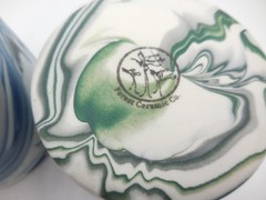 2 Forest Ceramic Co. Tumbler Greens Strata and Oceans Strata 10 oz