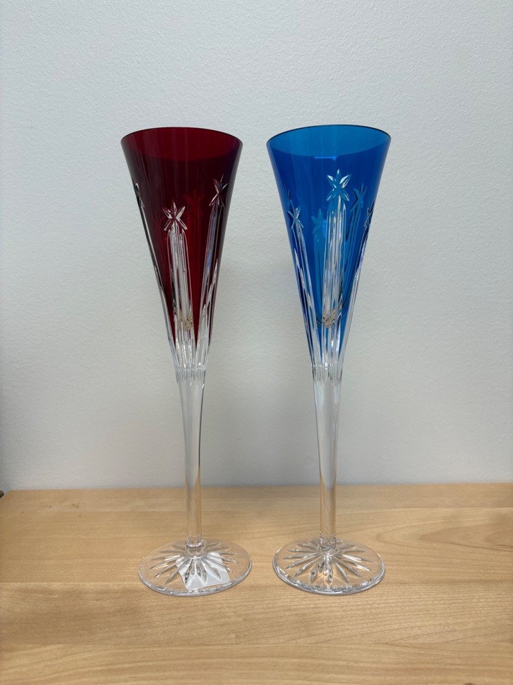 Waterford US 250 Champagne Flute Set of 2: New in Box