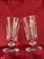 NIB FLAWLESS Glass BACCARAT France Two MILLE NUITS Crystal WINE COCKTAIL GOBLETS