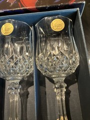 Longchamp Cristal d’ Arques 24% Lead 5.75 oz. Set of 4 Crystal Wine Glasses