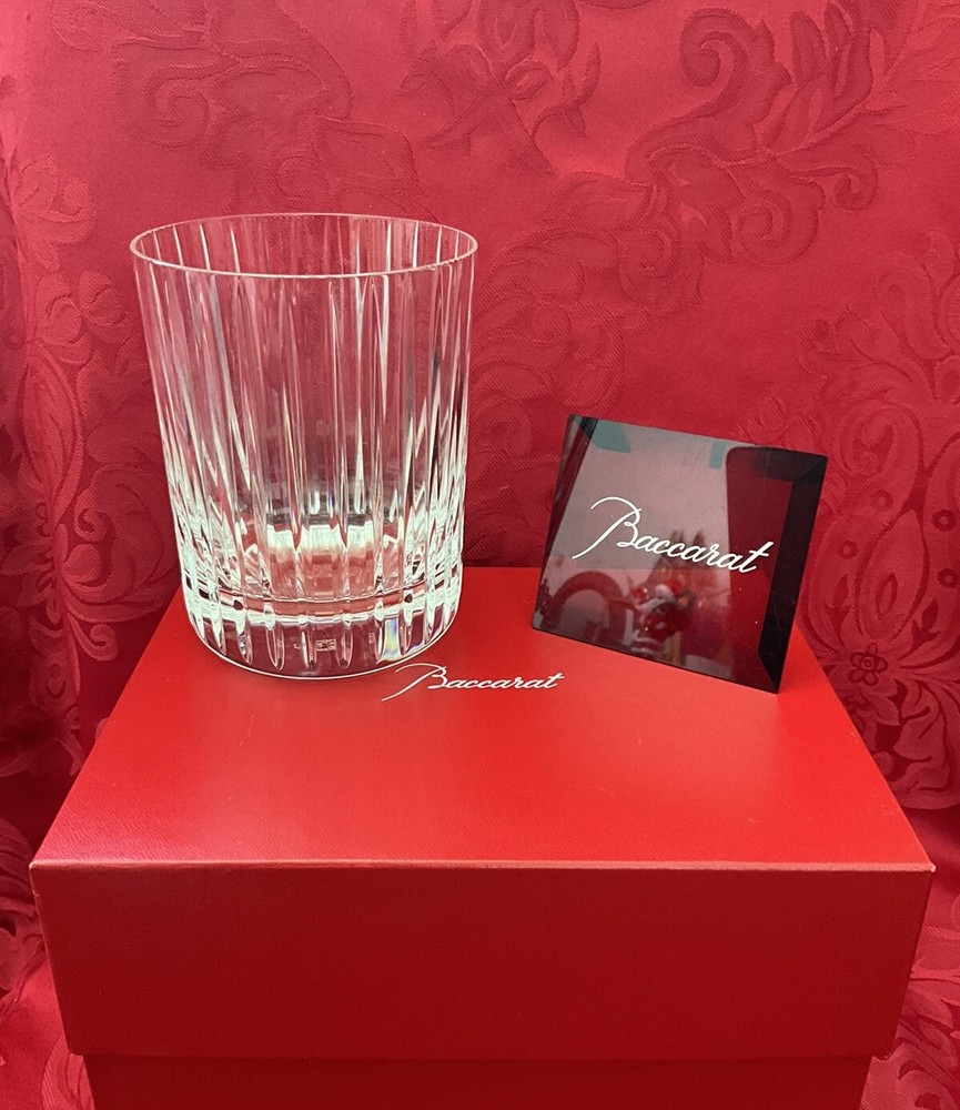 NIB FLAWLESS Exquisite BACCARAT Glass HARMONIE Crystal TRIPLE TUMBLER ICE HOLDER