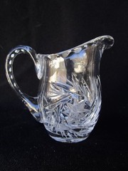 Whirling Star Breakfast Set – Creamer and Sugar – Crystal