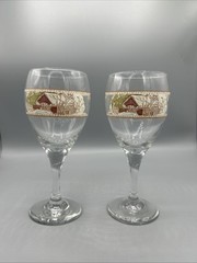 Johnson Brothers Friendly Village Covered Bridge Water Tea Wine Goblet