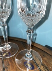 2 Oneida ORCHESTRA 8 5/8” Champagne Flutes Mimosa Goblets Lead Crystal