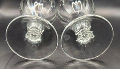 Vintage Set of 2 Libbey Gibraltar Duratuff 12 oz Water Wine Goblets Glasses