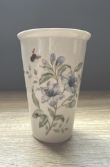 Lenox Butterfly Meadow Ceramic 10 Ounce Thermal Travel Mug No Lid Pre-owned