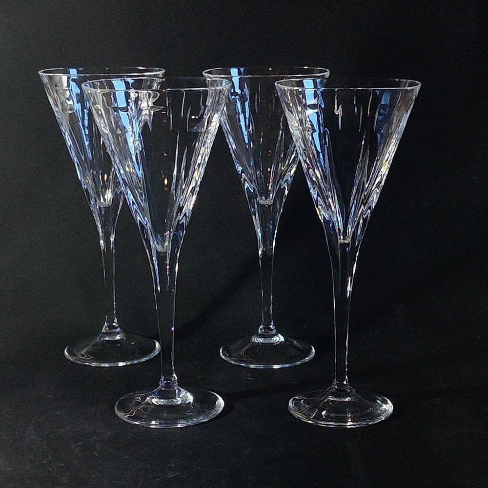 LENOX CRYSTAL ECLIPSE WATER GLASS, Lead Crystal, 9 3/8″, 10 oz, USA, 4PCS