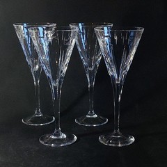 LENOX CRYSTAL ECLIPSE WATER GLASS, Lead Crystal, 9 3/8″, 10 oz, USA, 4PCS