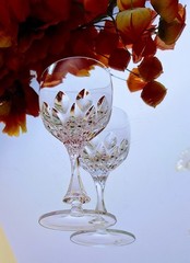 Crystal Wine Glass Buckingham Pattern by Mikasa