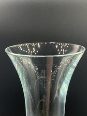 Vtg 1990s Mikasa Christmas Tree and Star Imprint Bottom Candle Holders 4″ Used