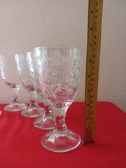 Vtg Princess House Fantasia Footed Water Wine Goblets Set of 7