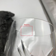 1ct Waterford Crystal Wine Goblet John Rocha 9-7/8″ Signature 100489 Mark Chip
