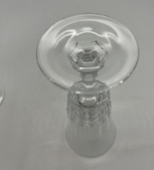W M Dalton Unit No 3 Parfait Sour French Lead Crystal 6 1/2″ Lot of 4