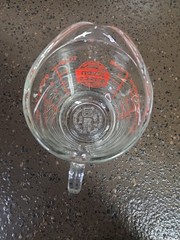 Vintage ANCHOR HOCKING OVEN BASICS 1 CUP GLASS MEASURING CUP