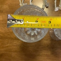 Vintage Set Of 2 Anchor Hocking Wexford Water Goblet 6.625″ Stemmed Glasses