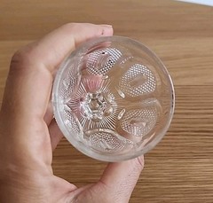 Gillinder BUCKLE Water Goblet EAPG Glass .1870s