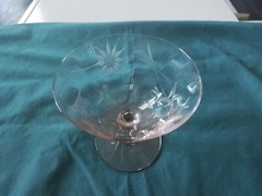 Elegant Pink Wheel Etched Depression Era Champagne Glasses 12pc (#471)