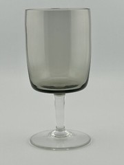 Holmegaard Smoke Gray Small Wine Aperitif Glasses 4⅞” by Per Lütken 1960’s VTG