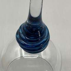 (1) Royal Crescent Red Wine Glass – Knop Twist Stemware BATH AQUA GLASS England