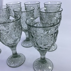 Noritake Arbor Light Green 9 oz Wine Goblets – 6 1/2”