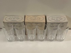 W.M. Dalton 24% No.6 French Lead Crystal Set Of 6 Beverage Glasses NOS