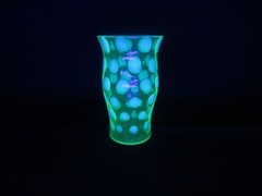 FENTON COIN DOT OPTIC LIME GREEN TUMBLER