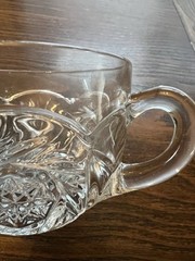 Heisey Pinwheel and Fan Clear Glass Punch Cup Vintage Elegant Replacement