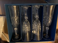 Cristal d’Arques 4 Danube Lead Crystal 16 cl 5 3/4 oz Glasses Brand New In box