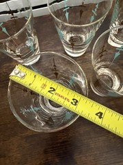 Libbey Mid-Century Staccato Glasses Set of 5