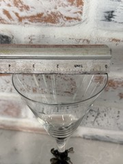 VTG Imperial Hand Blown Art Glass Elephant Stem Martini Wine Barware