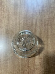 Lot of 4 Clear Glass Flowered And Various Patterns