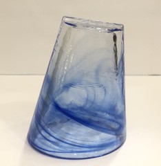 Kosta Boda Mine Blue Tumbler Artist Ulrica Hydman Vallien Sweden