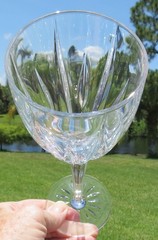 6 CRISTAL D’ARQUES CRYSTAL MONTEREY 6.75oz 8.25″ WINE GLASSES – 2 Sets Available