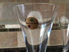 Pair Crystal Millennium (2) Champagne Flute Glasses Year 2000 Cristal d’ Arques