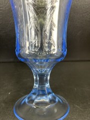 Indiana Glass RECOLLECTION Blue Set Of 4 Goblets Multiple Sets Available