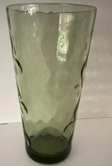 Vintage Olive Green Tumbler with Circle Design