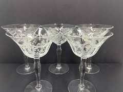 Morgantown Versailles Champagne Sherbets 5 3/4 in Set of 5