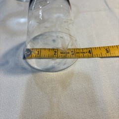 Set 3 VTG Avalon Clear Laurel Etched Crystal Wine Stem Hand Blown Glasses 7.3/8″