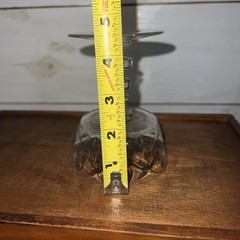 Libbey Rock Sharpe Olive & Cross Crystal Champagne Glass 5 Inches Tall