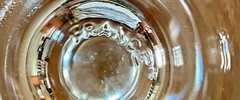 MCM Clear Stemmed Crystal Glasses with Frosted and Cut Owl Pattern – MINT