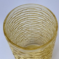 VTG Anchor Hocking Soreno Amber Gold 12oz Glasses 2 Piece Set 5″ Juice Water