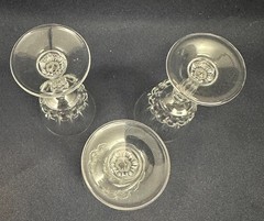 Cristal D’Arques-Durand Crystal Chantelle/Lady Victoria Cordial Glass Set of 3