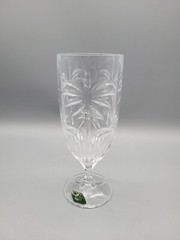 GODINGER Shannon Crystal SOUTH BEACH Palm Design 13oz Beverage Glasses Set 4 NIB