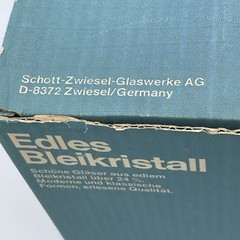 Schott-Zwiesel Flamenco Goblet German Cut Lead Crystal Set of 6 Original Box VTG