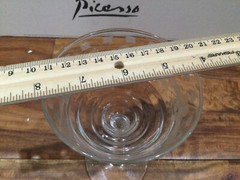 ROCK SHARPE STEM 3005-10 champagne tall shorbet 6 1/8» ETCHED CRYSTAL GLASS