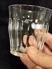 Set Of 4 Duralex Ribbed Paneled Tumbler Glasses