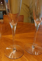 RARE VTG Seneca Glass Co. Lead Crystal Connoisseur Champagne Flutes SET OF FOUR