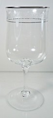 Lenox Moonspun Water Goblet Platinum Trim 7 1/8″